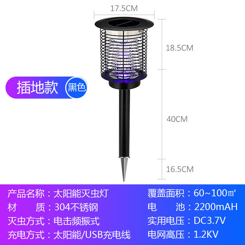 Solar Mosquito Lamp for Outdoor Gardens and Lawns