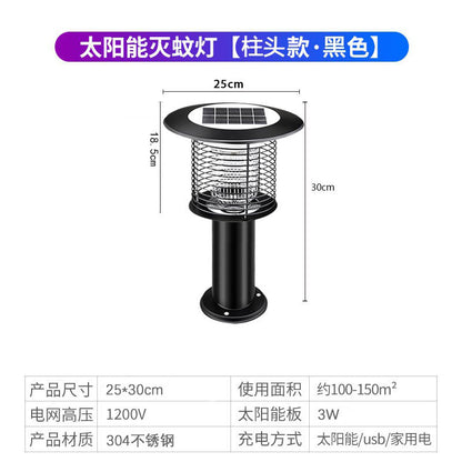Solar Mosquito Lamp for Outdoor Gardens and Lawns