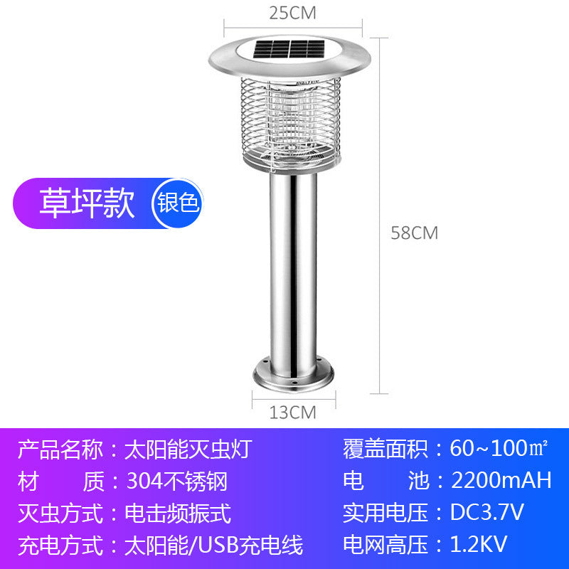 Solar Mosquito Lamp for Outdoor Gardens and Lawns