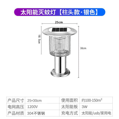 Solar Mosquito Lamp for Outdoor Gardens and Lawns