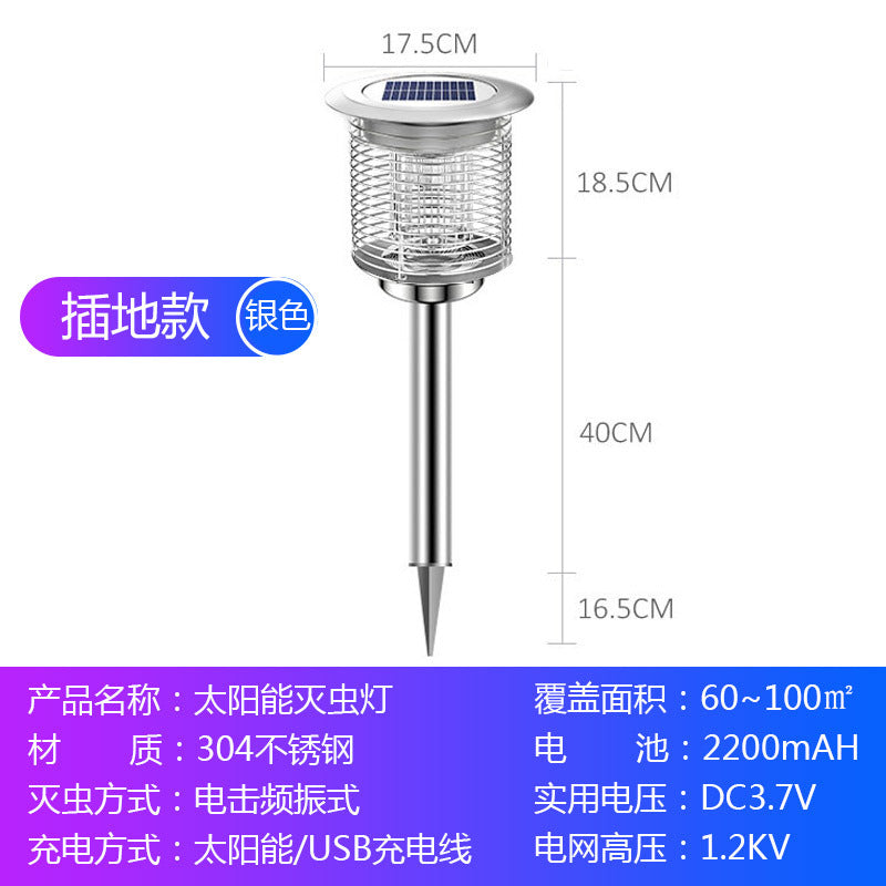 Solar Mosquito Lamp for Outdoor Gardens and Lawns